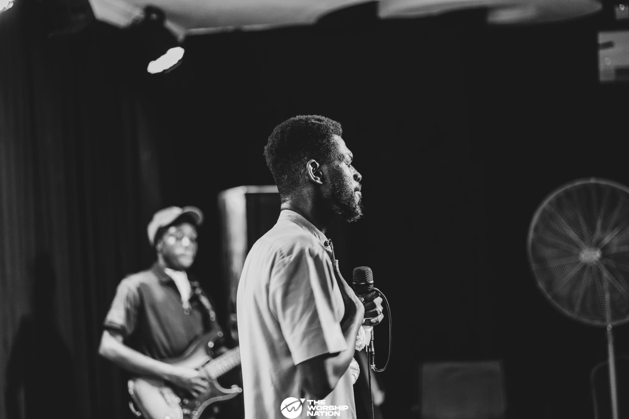 Solomon Stephen leading worship